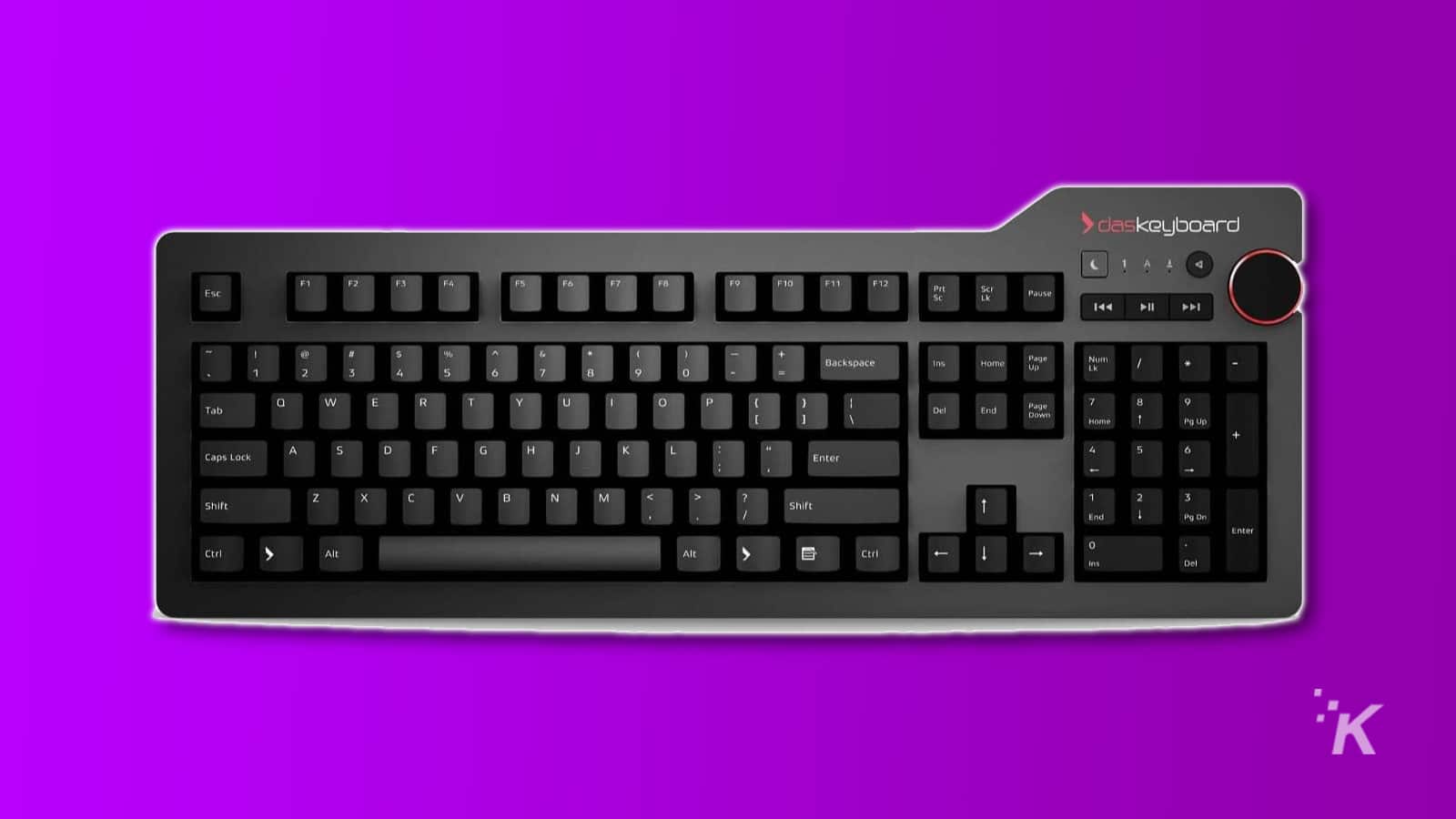 das teclado em fundo sólido