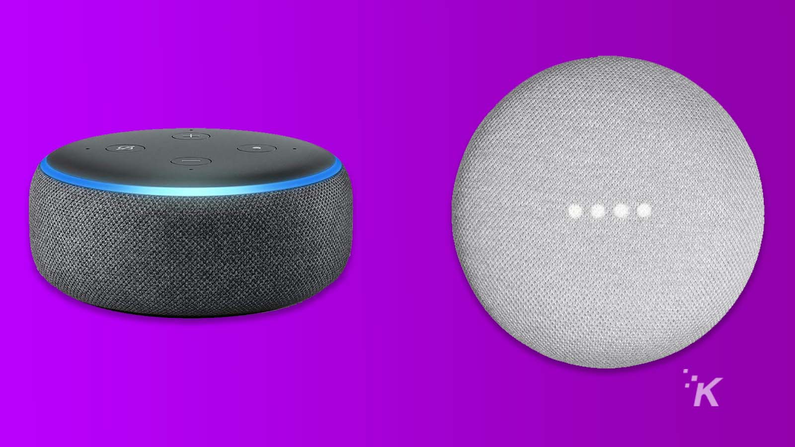 Amazon Echo und Google Home Mini-Smart-Lautsprecher