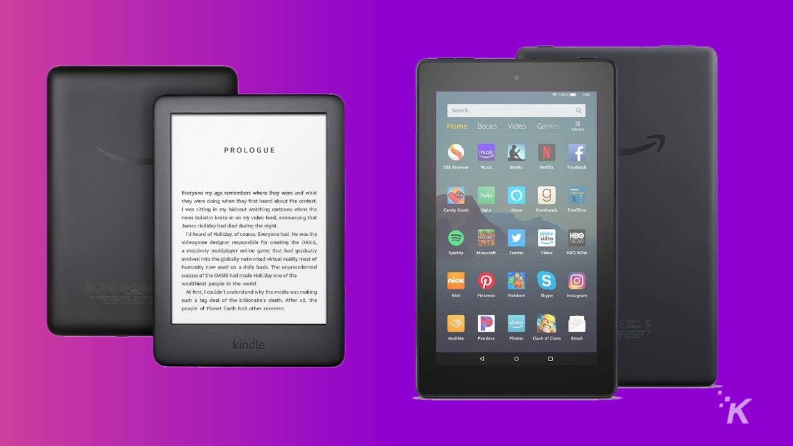 conhecimento do negócio do tablet amazon kindle fire