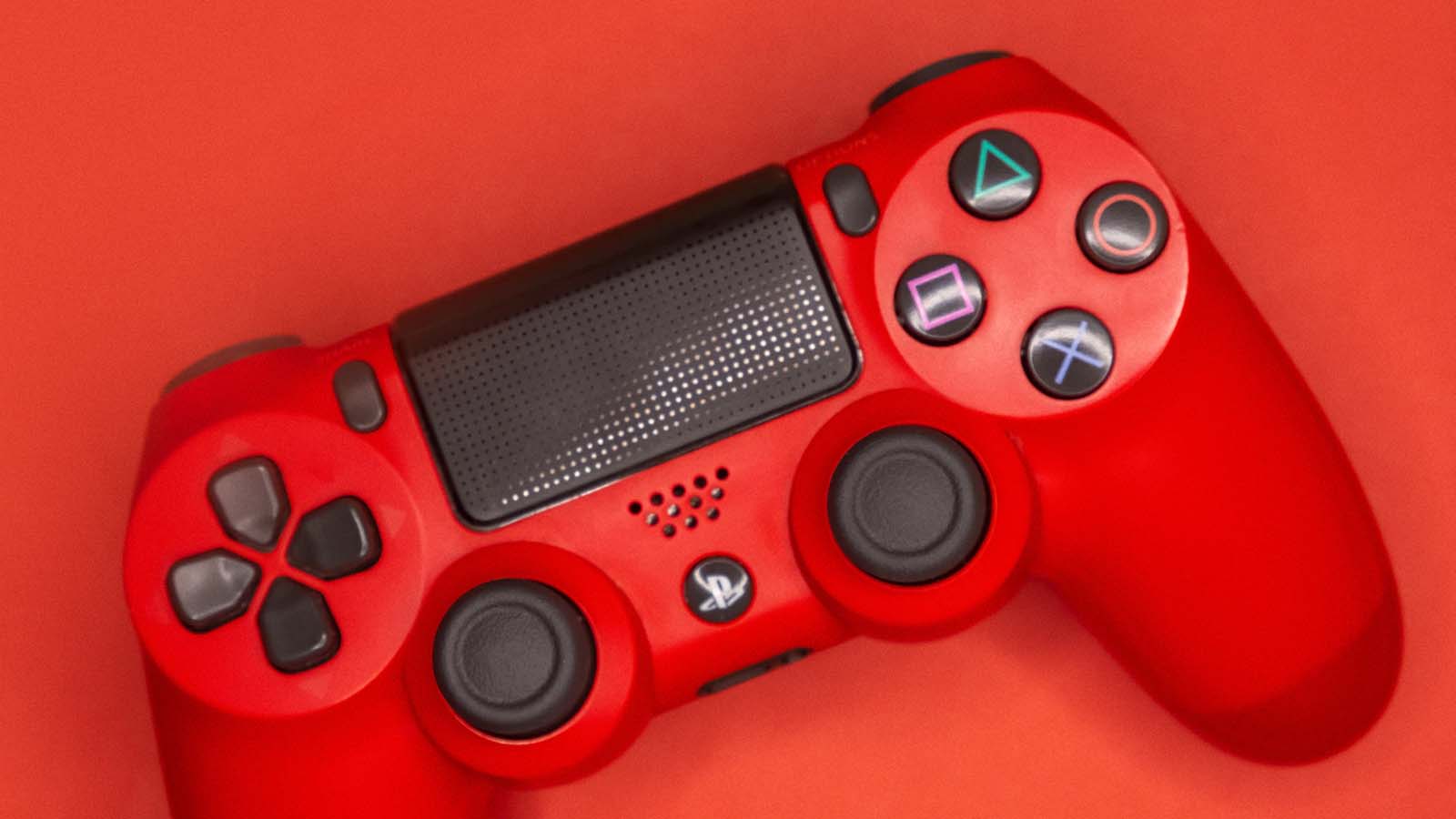 controle de playstation 4 vermelho