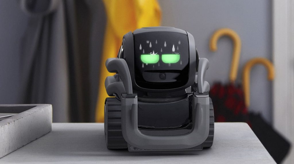 anki vector ai robot en la mesa