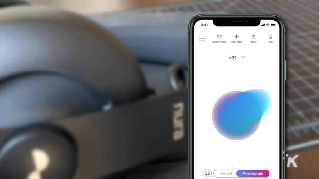 application nuraphone après avoir testé la personnalisation