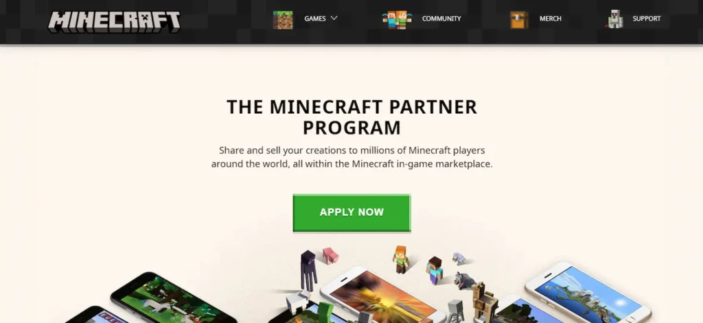 programma partner di Minecraft