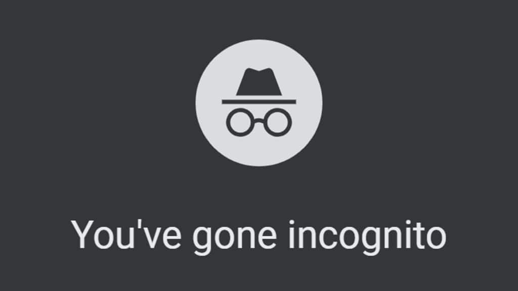 sigla modului incognito Google