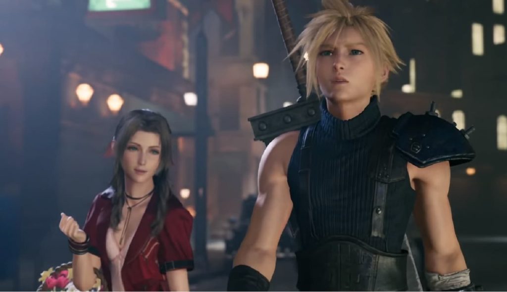 Cloud and aerith 的最終幻想 vii