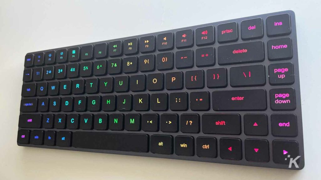 teclado mecânico sem fio