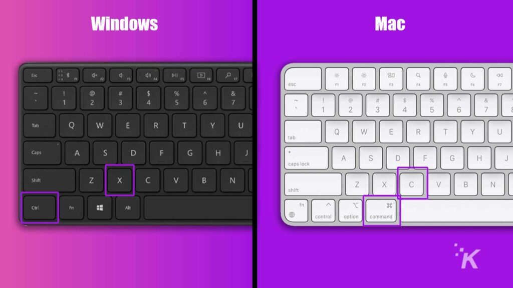 como copiar y pegar en mac y windows