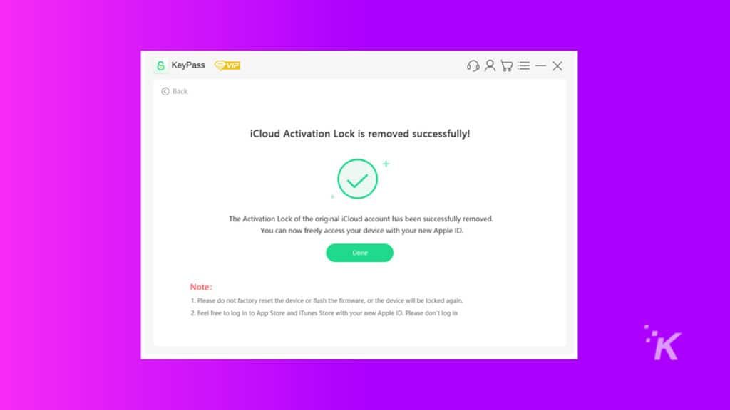 iCloud Activation Lock7の削除