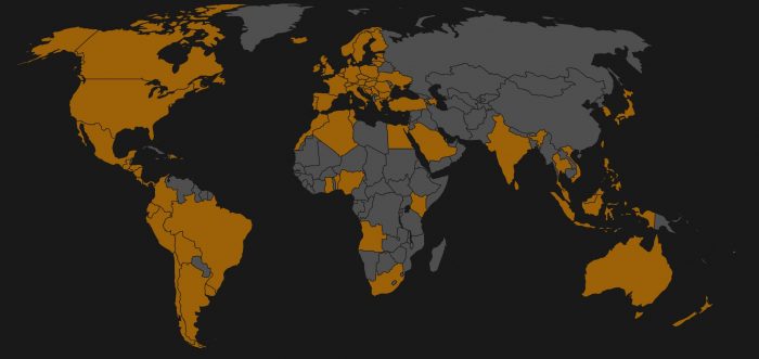 Mappa della copertura delle chiamate Webex