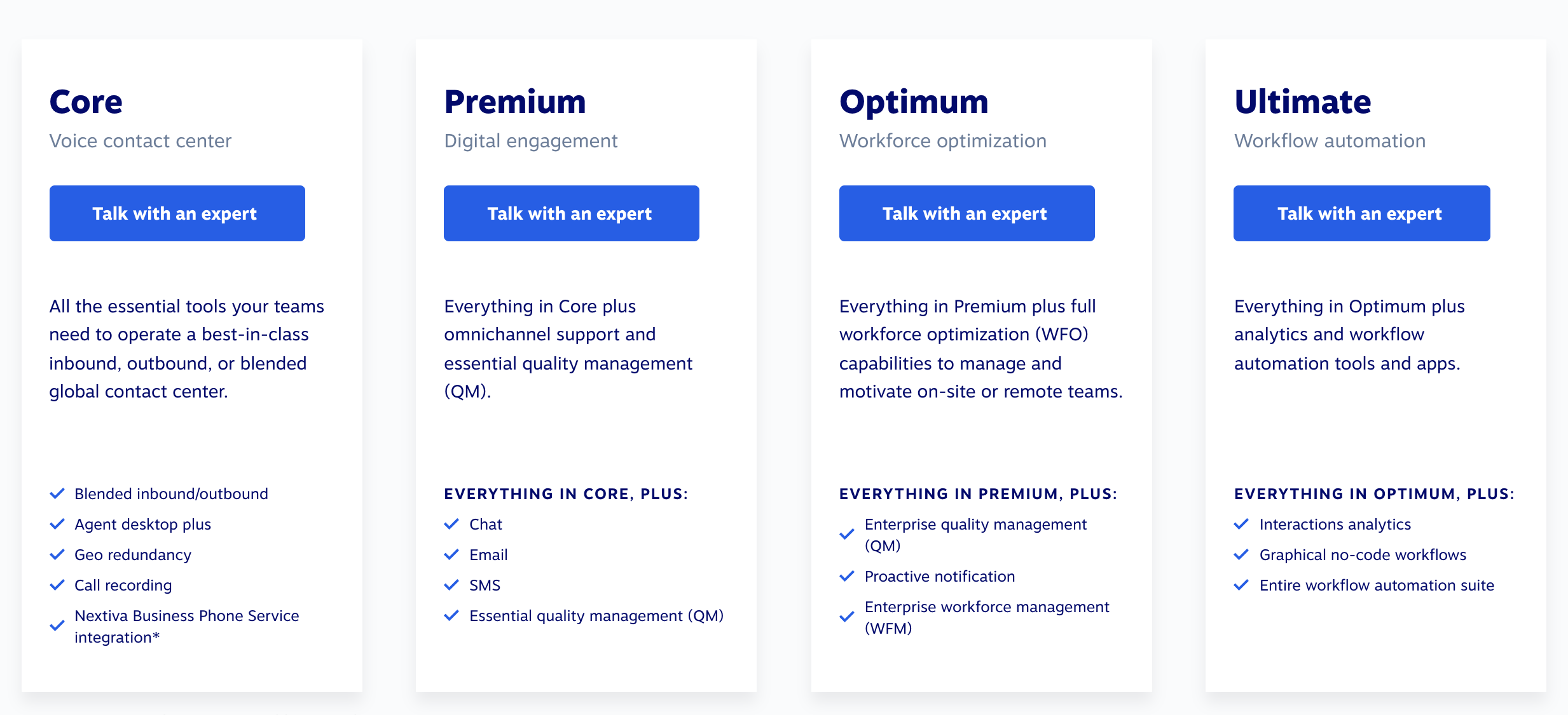 Nextiva 聯絡中心