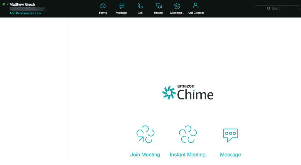 Amazon Chime 儀表板