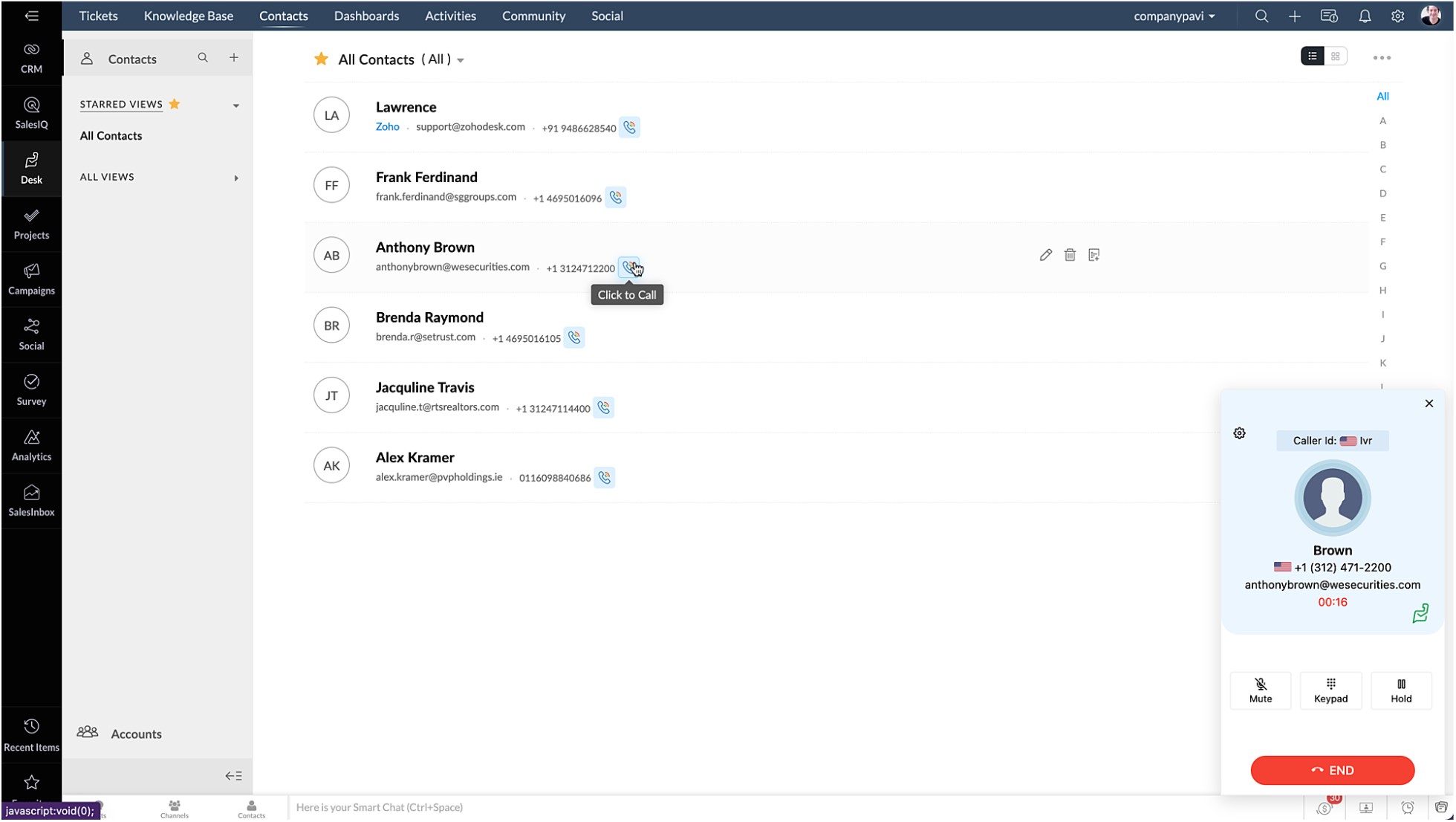 ZDialer de integração nativa