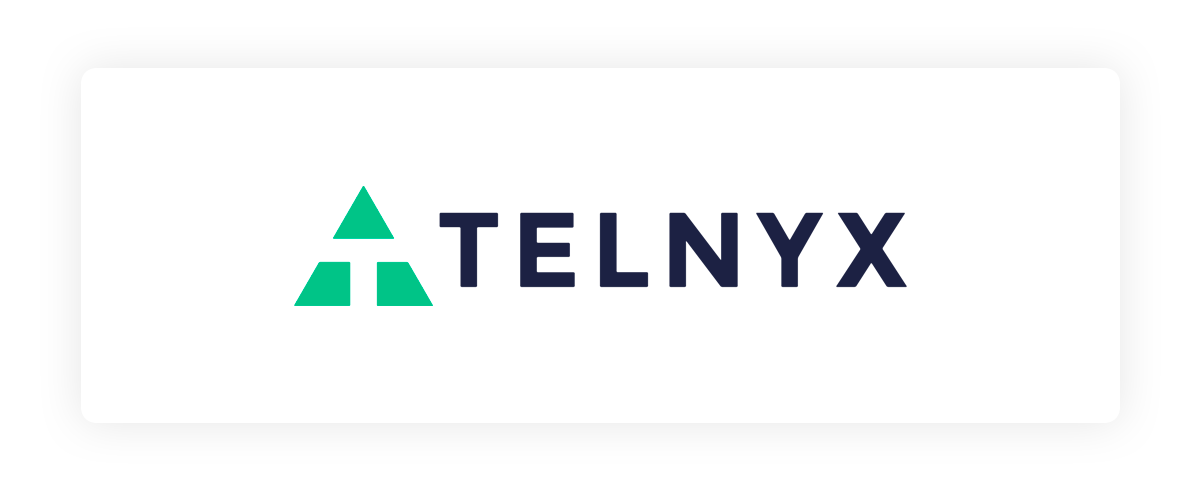 โลโก้ Telnyx