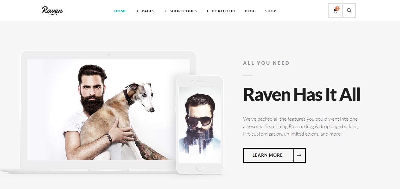 Raven - Tema WordPress Minimal