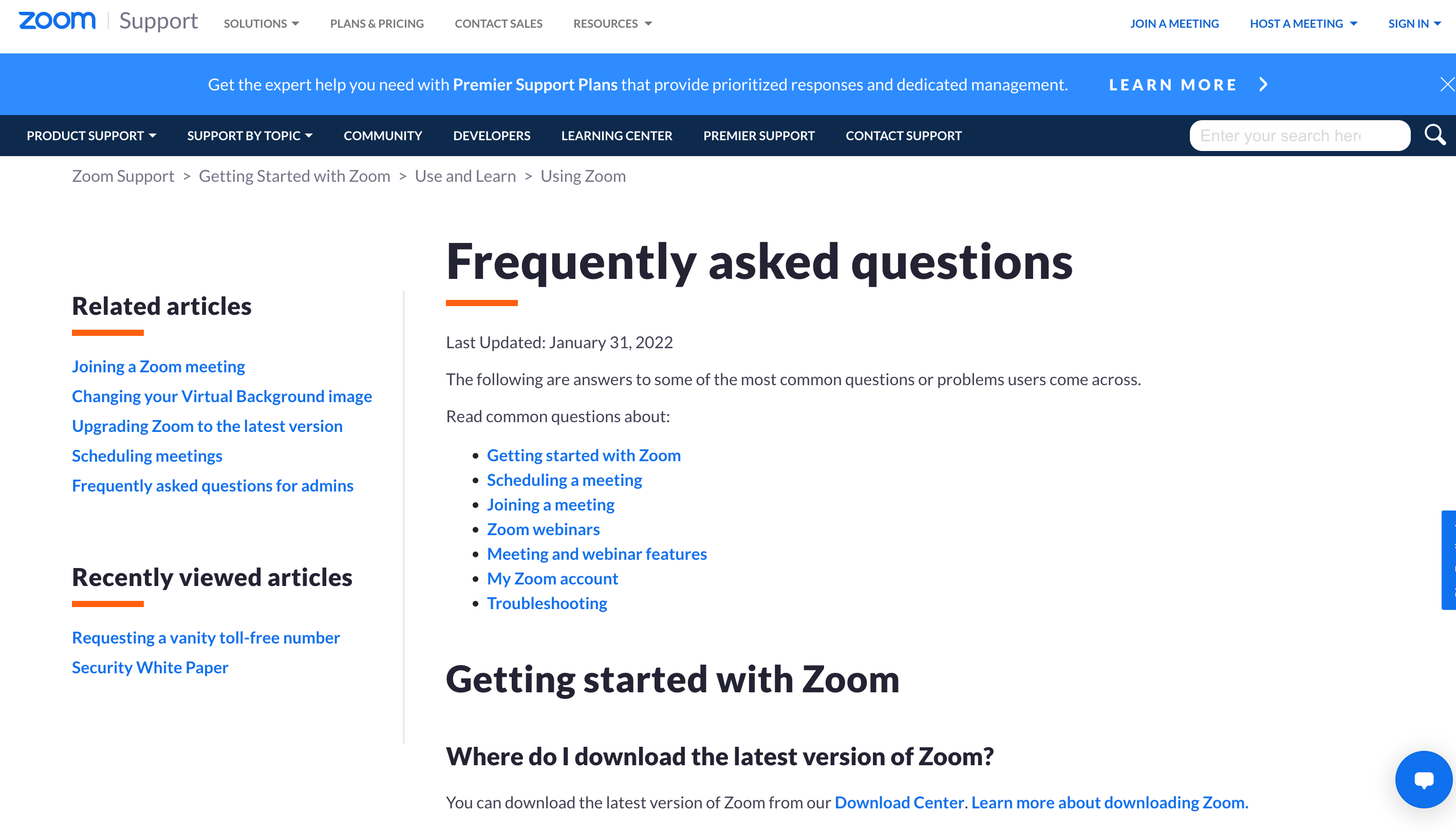 Perguntas frequentes sobre zoom