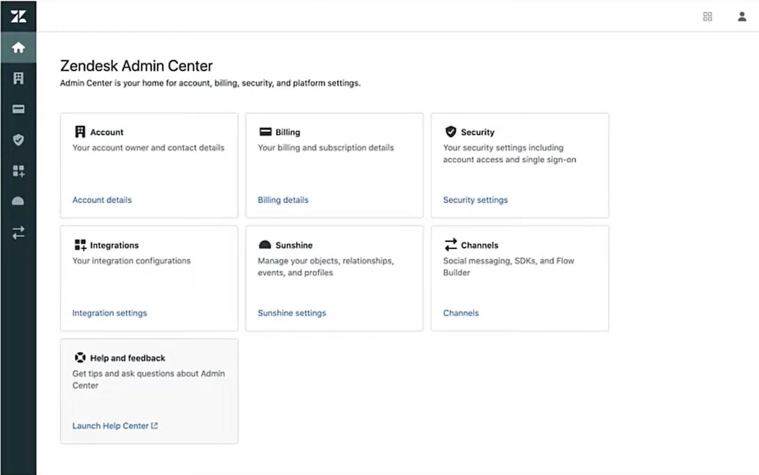 Centrum administracyjne Zendesk