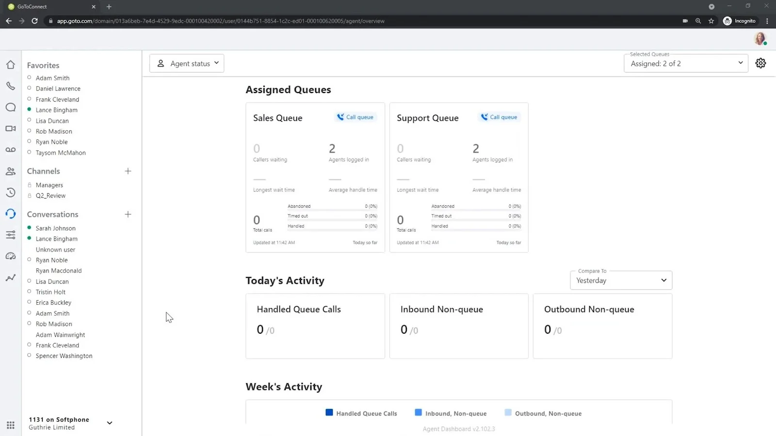 Colas de GoToConnect