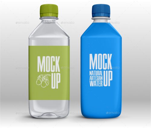 Mockup Botol Air Plastik