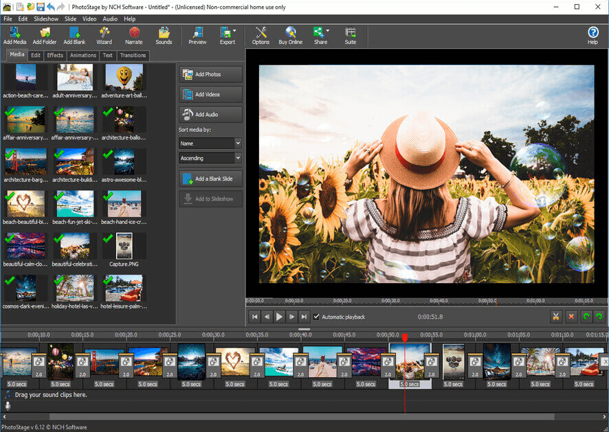 Software pentru prezentare de diapozitive PhotoStage