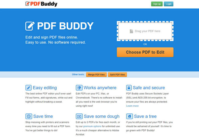 Cel mai bun editor online de PDF gratuit-PDF-Buddy