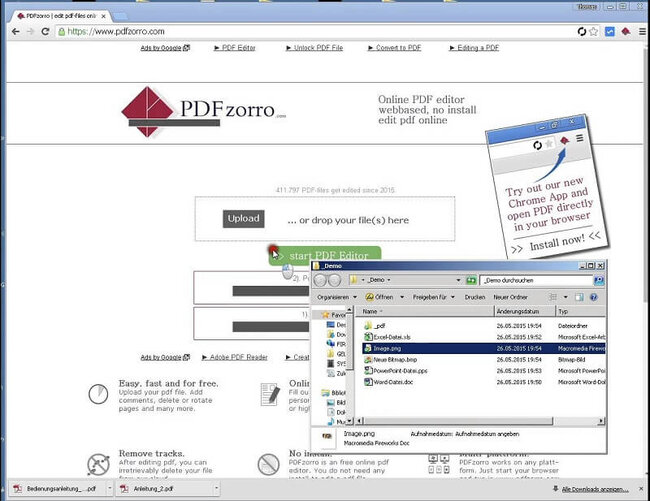 Cel mai bun editor online gratuit de PDF-PDFzorro