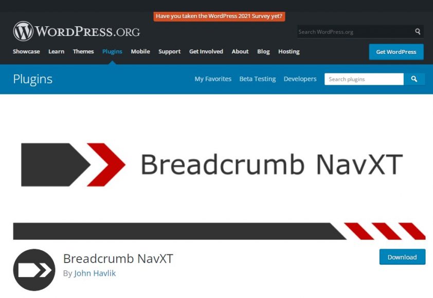 Breadcrumb NavXT