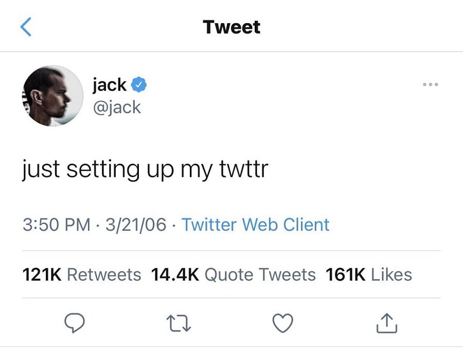 NFT du tweet de Jack Dorsey