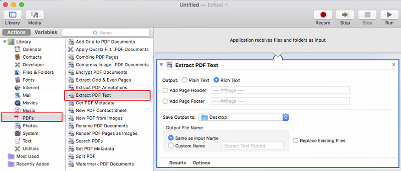 extracting PDF text