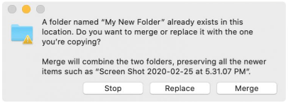 Folder merging