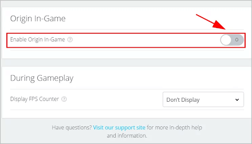 Enable Origin In-Game