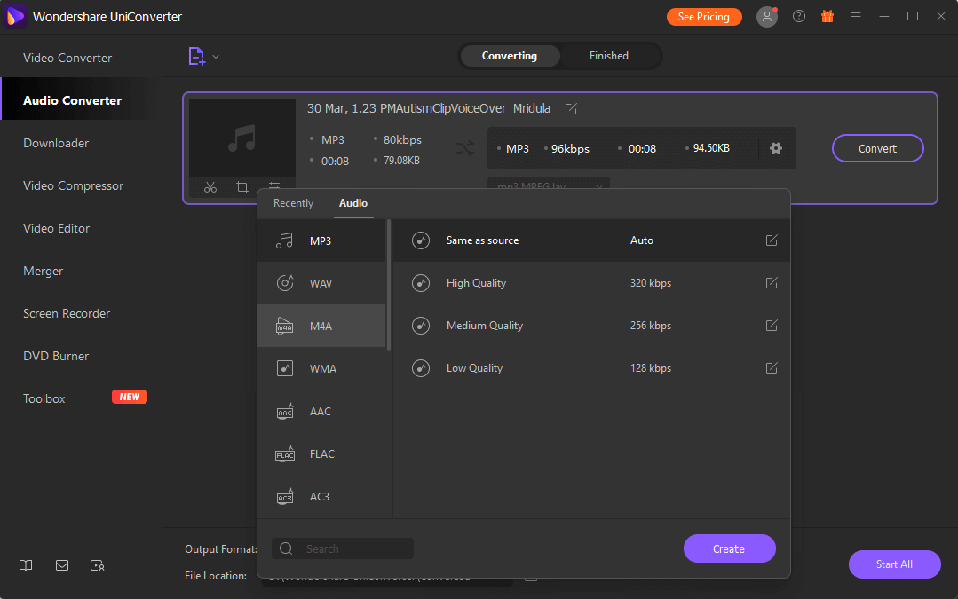 Convertitore audio