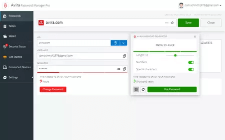 Avira - Extensie manager de parole