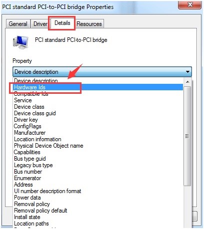 Identificación del hardware