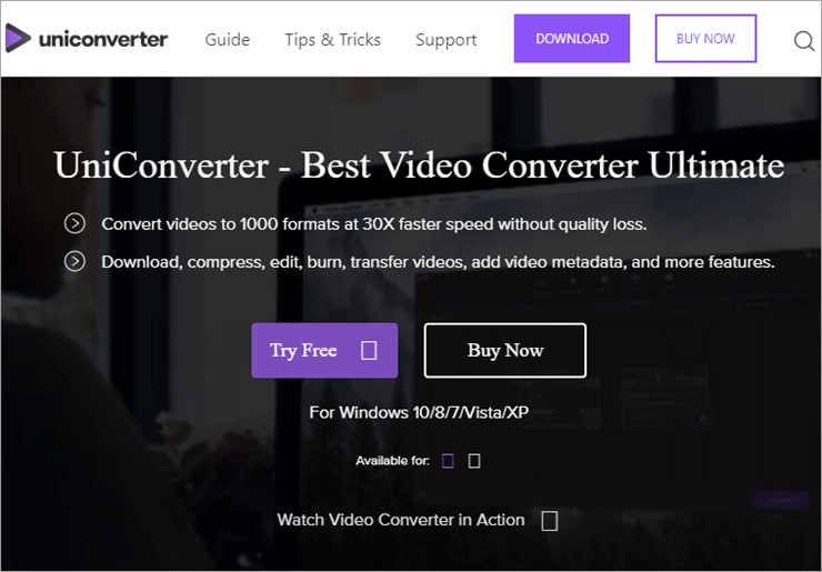 برنامج Wondershare UniConverter