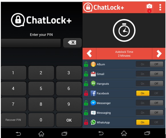 Messenger et Chat Lock