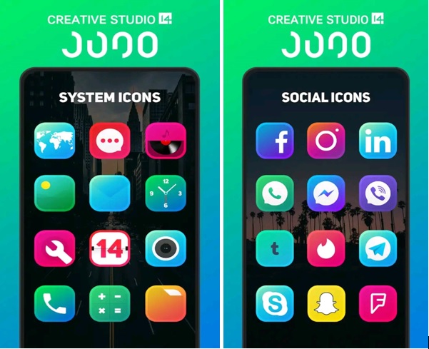 Juno Icon Pack - En İyi Simge Paketi Android