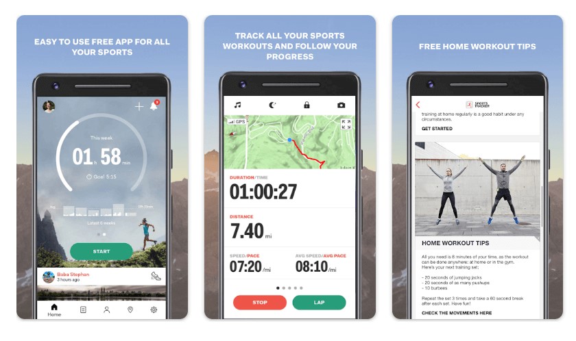 Tracker sportiv