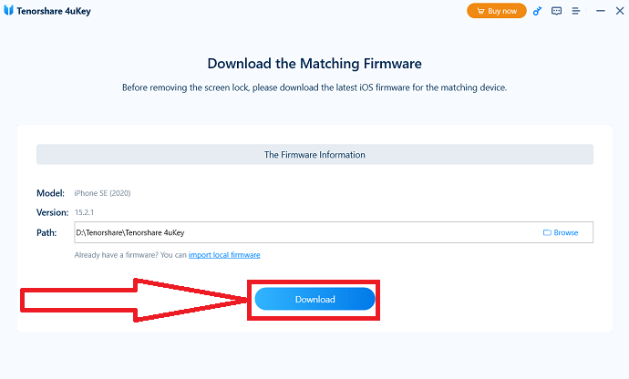 scarica il firmware