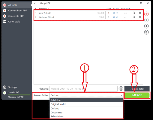 การปรับเปลี่ยน PDF ที่นำเข้า