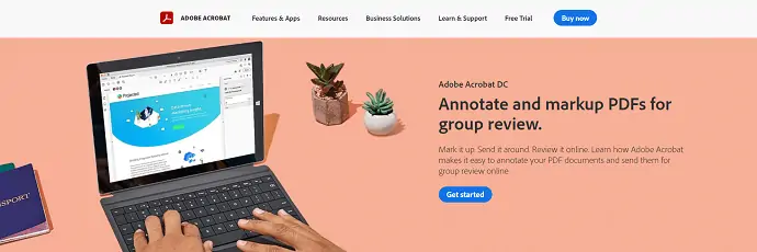 Adobe-Acrobat-DC-Homepage