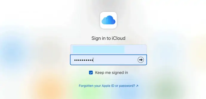 Connexion iCloud