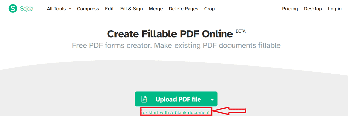 Sejda Fillable PDF