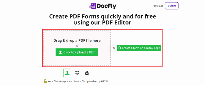 Importer le fichier sur DocFly