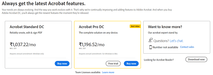 Acrobat DC 가격