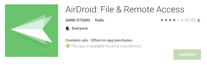 Playstore AirDroid