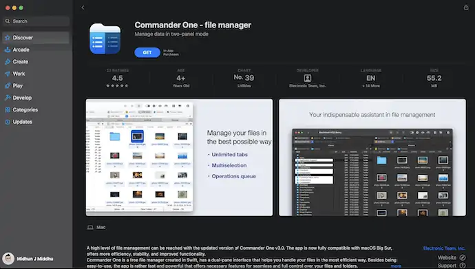 Commander-One-Homepage