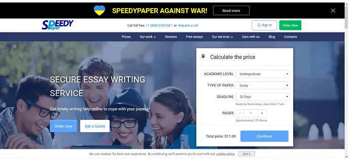 SpeedyPaper-Homepage