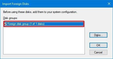 Disk groups