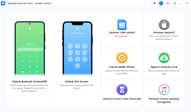 Wondershare Dr. Fone - Screen Unlock