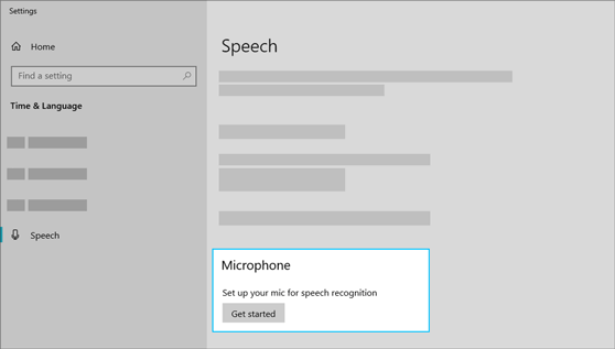 Windows 10 speech recognition